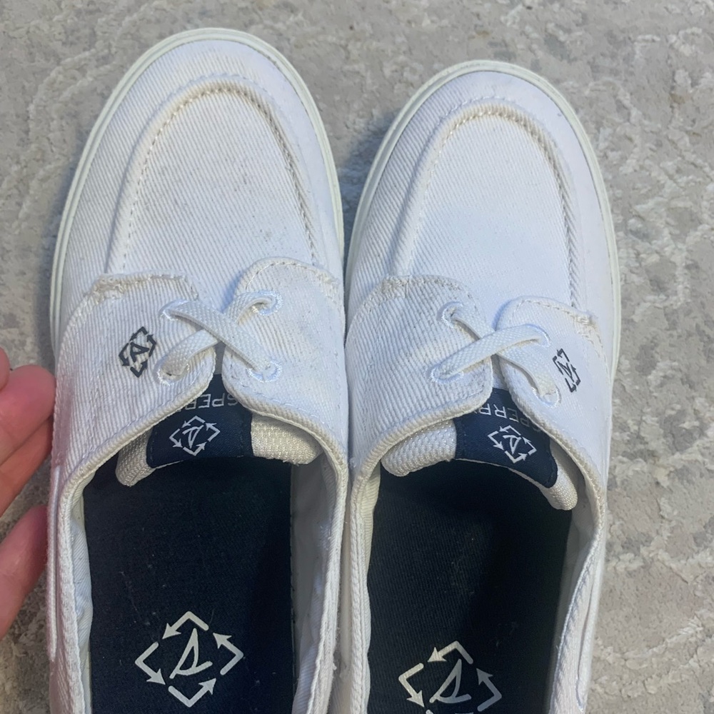 Sperry White Canvas Boat Shoes - Picture 7 of 7